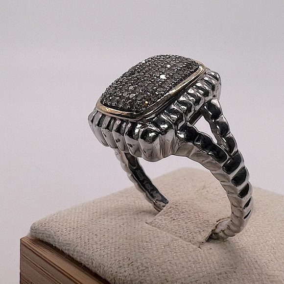 Vintage Diamond 14kt solid yellow gold Ring - Picture 4 of 10